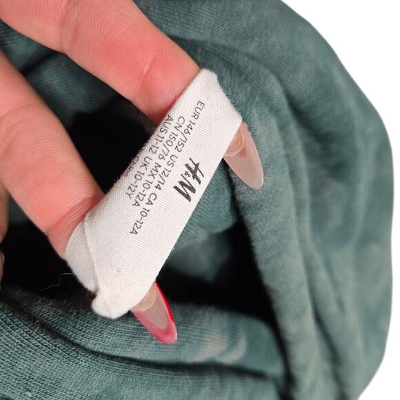 H&M The Simpsons Bart Green Boy's Hoodie Size: 12/14 - Picture 2 of 3